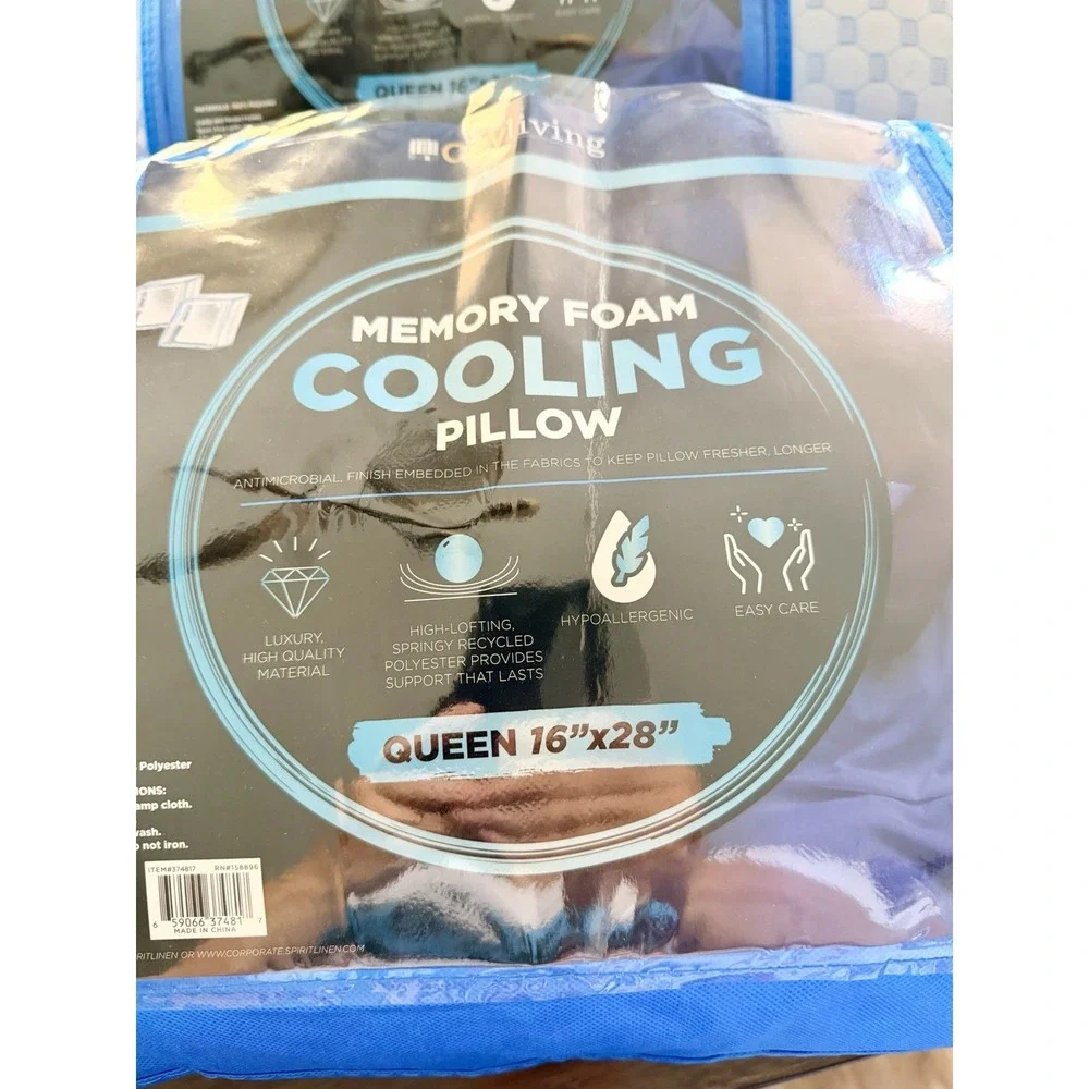 Cityliving Cooling Memory Foam Pillow Queen 16